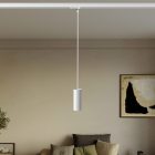 Suspended lamp Tub-E14 with shade for rail
