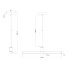 Esse14 pendant lamp with S14d socket