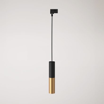 Track-mounted pendant lamp Tub-E14 with double shade