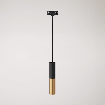 Track-mounted pendant lamp Tub-E14 with double shade