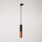 Track-mounted pendant lamp Tub-E14 with double shade