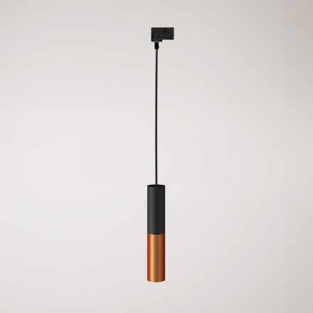 Track-mounted pendant lamp Tub-E14 with double shade