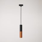 Track-mounted pendant lamp Tub-E14 with double shade