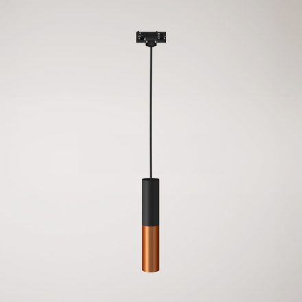 Track-mounted pendant lamp Tub-E14 with double shade