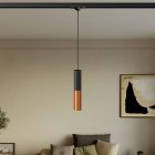Track-mounted pendant lamp Tub-E14 with double shade
