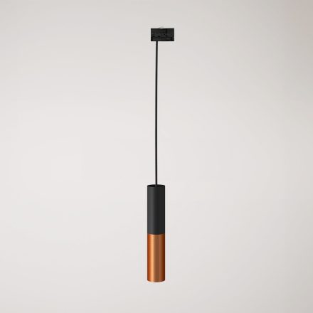 Track-mounted pendant lamp Tub-E14 with double shade