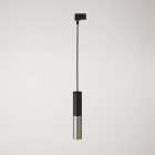 Track-mounted pendant lamp Tub-E14 with double shade