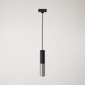 Track-mounted pendant lamp Tub-E14 with double shade