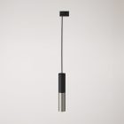 Track-mounted pendant lamp Tub-E14 with double shade