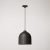Track-mounted lamp Campana M with ceramic shade