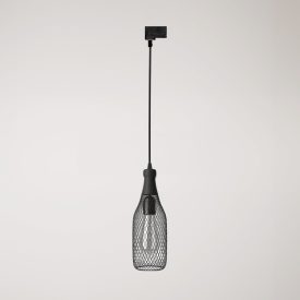 Suspended lamp Magnum bottle with shade for rail
