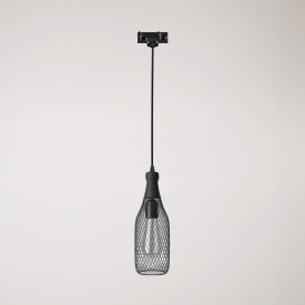 Suspended lamp Magnum bottle with shade for rail