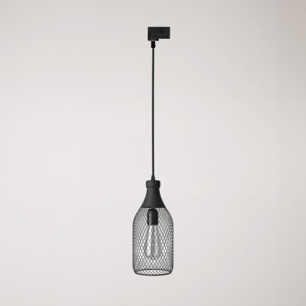 Suspended lamp Jéroboam bottle with shade on rail
