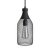  Hanging lamp with textile cable, Jéroboam bottle lamp shade and metal details - Made in Italy - Including bulb