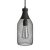 Suspended lamp with textile cable, Jeroboam bottle lampshade and metal details - Made in Italy - With bulb