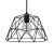 Suspended lamp with textile cable, dome lampshade and metal details - Made in Italy - Bulb included
