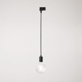 Ceiling lamp with metal rail