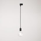 Ceiling lamp with metal rail