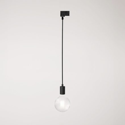 Ceiling lamp with metal rail
