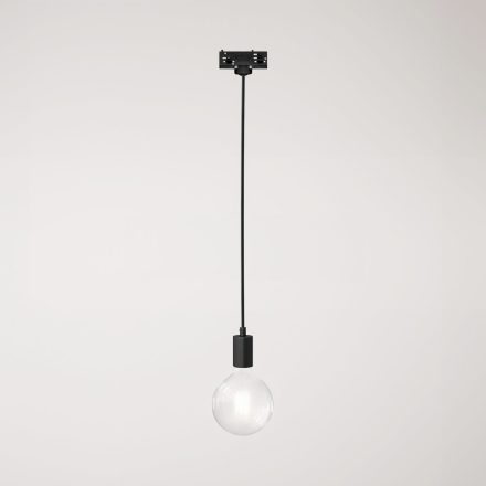 Ceiling lamp with metal rail