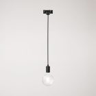 Ceiling lamp with metal rail