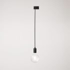 Ceiling lamp with metal rail
