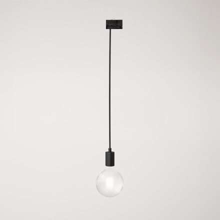 Ceiling lamp with metal rail