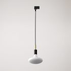 Rail-mounted pendant lamp with 7 cm cable clamp