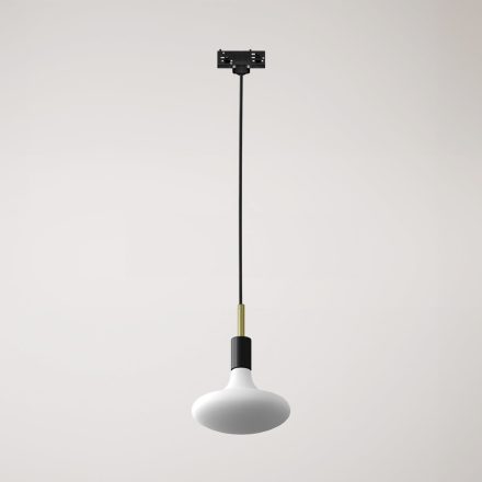Rail-mounted pendant lamp with 7 cm cable clamp