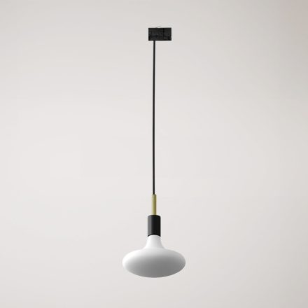 Rail-mounted pendant lamp with 7 cm cable clamp