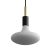 Suspended lamp with textile cable, metal details and 7 cm cable clamp - Made in Italy - Bulb included