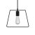  Hanging lamp with textile cable, Duedì Base lampshade and metal details - Made in Italy - Including bulb