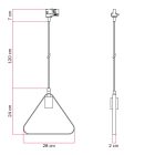 Duedì Apex lamp with shade