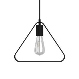   Suspended lamp with textile cable, Duedì Apex lampshade and metal details - Made in Italy - Bulb included
