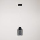 Ghostbell pendant lamp with shade for rail