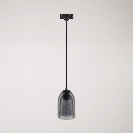 Ghostbell pendant lamp with shade for rail