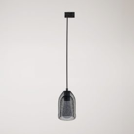 Ghostbell pendant lamp with shade for rail