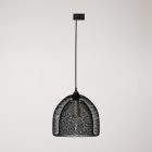 Ghostbell XL cage shade pendant lamp for rail