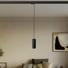 Suspended lamp Tub-E14 with shade for rail