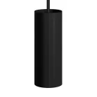 Suspended lamp with textile cable, Tub-E14 lampshade and metal details