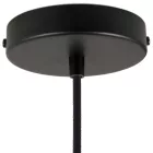 Suspended lamp with textile cable, Tub-E14 lampshade and metal details