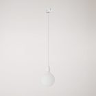 Rail-mounted lamp with colored porcelain coating