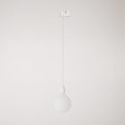 Rail-mounted lamp with colored porcelain coating