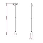 Classic lamp with porcelain coating