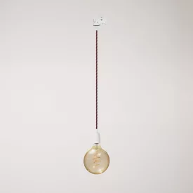 Vintage lamp with porcelain coating