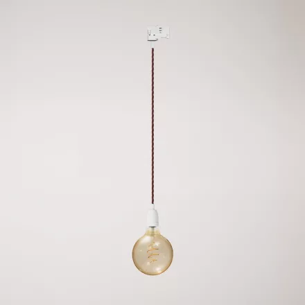 Vintage lamp with porcelain coating