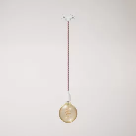 Vintage lamp with porcelain coating