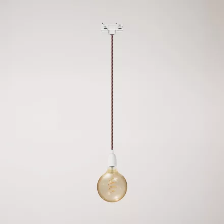 Vintage lamp with porcelain coating