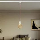 Vintage lamp with porcelain coating