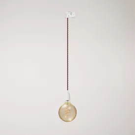 Vintage lamp with porcelain coating